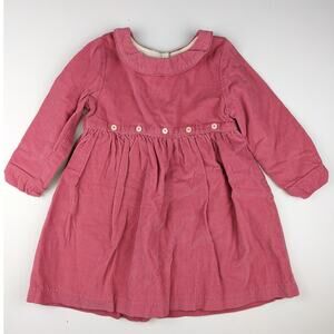 Olive Juice Lined Pink Corduroy Dress 3 Year